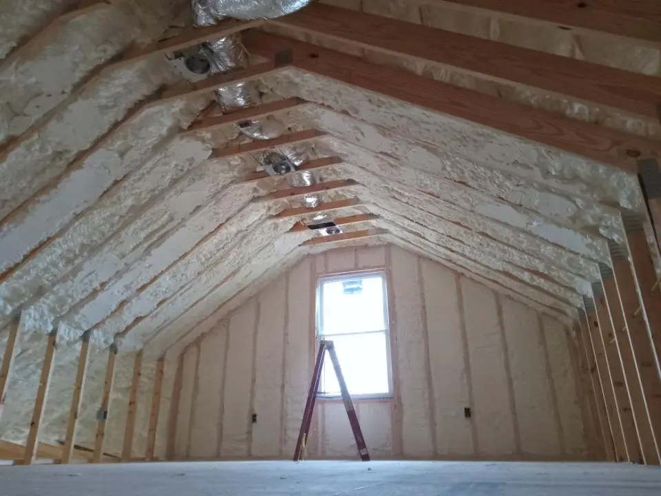 Spray foam roofing application for Crawl Space Insulation project in Kenner